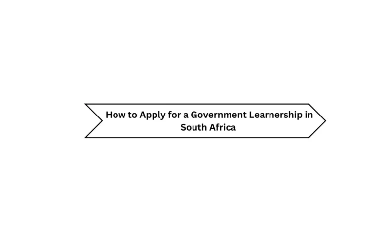 government learnership