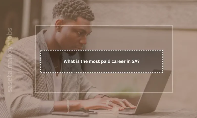 most paid career in SA