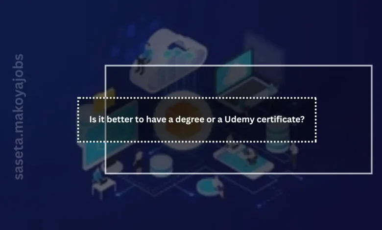 Udemy certificate