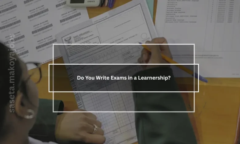 write exams during a learnership