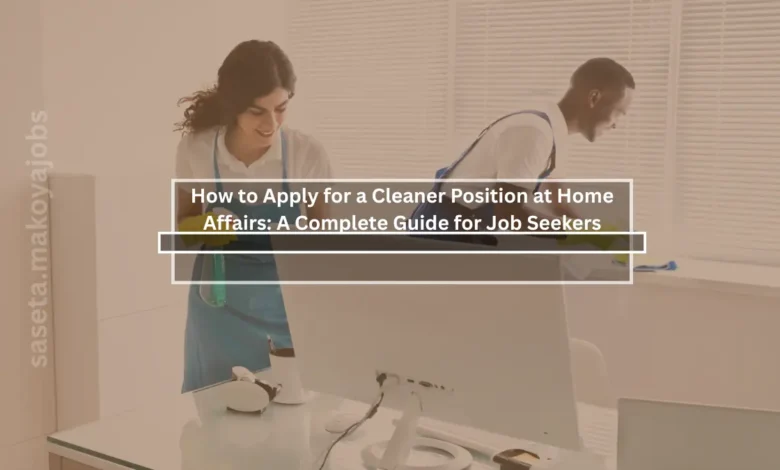 job at the Department of Home Affairs